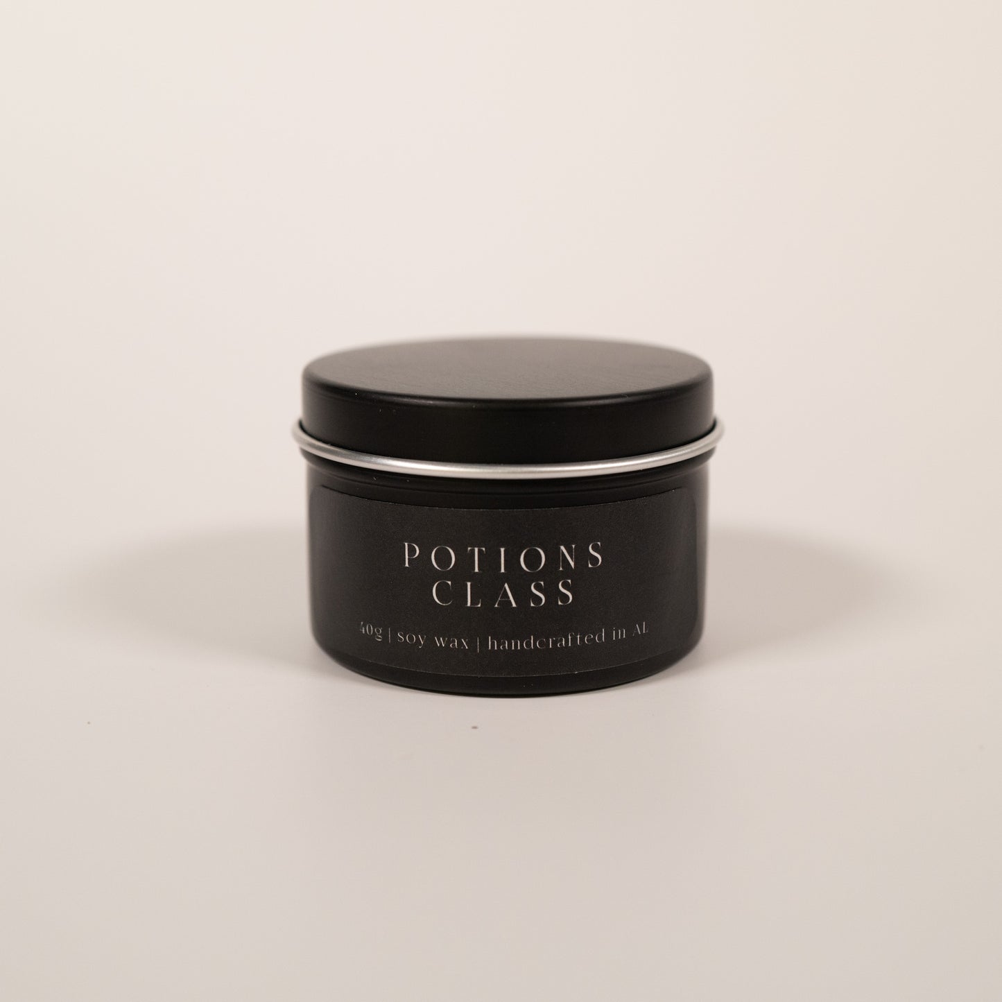 “Potions Class” small tin candle — a gift inspired by the wizarding world, perfect for Harry Potter fans and book lovers.